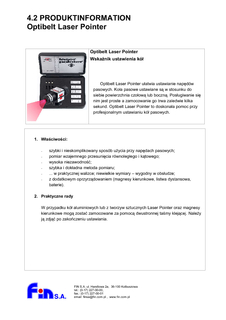 OPTIBELT,KOŁA,pasowe,ustawianie,współpłaszczyznowość,napędy,pasowe,ustawianie,napędów,przyrząd,laserowy,,pasy,łańcuchy,laser,pointer,